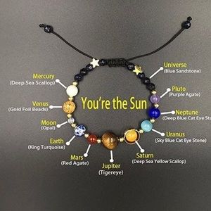 Healing stones adjustable good luck bracelet